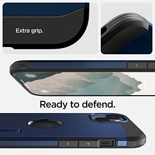 Spigen Tough Armor MagFit Case Compatible with iPhone 14 - Navy Blue