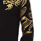 pepperClub Men's Cotton Round Neck Full Sleeve Printed Tshirt - Dragon