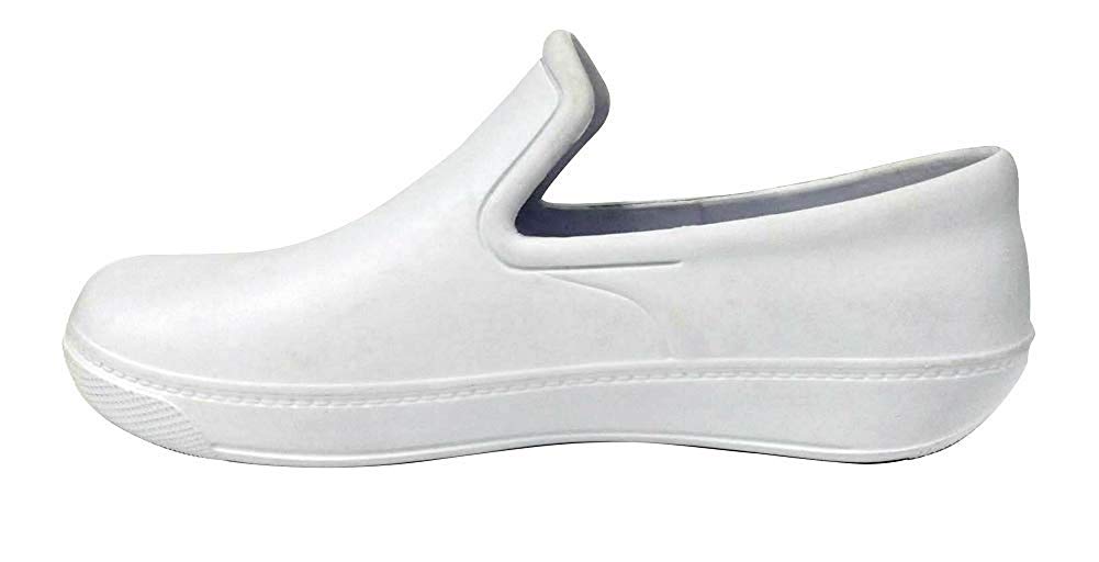 Evacol Unisex Nursing Clogs Ultralite Nurse Shoes unifororm Professional Work Clogs Health Care Hospitals Restaurant(40, White)
