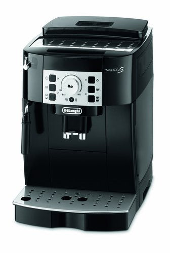 DeLonghi Magnifica S ECAM 22.110.B Kaffeevollautomat | Direktwahltasten und Drehregler | Milchaufschäumdüse | leises Kegelmahlwerk 13 Stufen | Herausnehmbare Brühgruppe | 2-Tassen-Funktion | schwarz