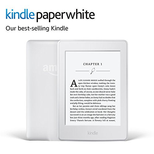 Kindle Paperwhite E-reader - White, 6" High-Resolution Display (300 ppi) with Built-in Light, Wi-Fi - Includes Special Offers