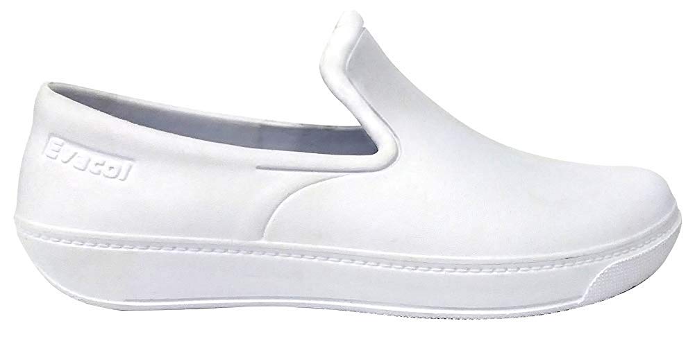 Evacol Unisex Nursing Clogs Ultralite Nurse Shoes unifororm Professional Work Clogs Health Care Hospitals Restaurant(40, White)