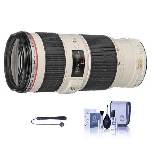 Canon EF 70-200mm f/4L is USM Autofocus Telephoto Zoom Lens, USA - Bundle with Cleaning Kit, Capleash II