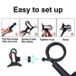 Cell phone Lazy Mount Holder, DIY Rotating Cellphone Bracket Stand with Solid Steel and Flexible Long Arm Clip for Desk, Bed, Bedside to Hold iPhone and Universal Mobile Phone, 31.5-In,Panda White