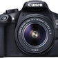 Canon EOS 1300D Kit Fotocamera Reflex Digitale da 18 Megapixel con Obiettivo EF-S IS II 18-55 mm, Wi-Fi, NFC, Versione EU, Nero/Antracite