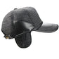 eYourlife2012 Men's Fall Winter Warm Woolen Peaked Baseball Cap Hat With Earmuffs Ear Flap - Black -