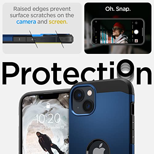 Spigen Tough Armor MagFit Case Compatible with iPhone 14 - Navy Blue