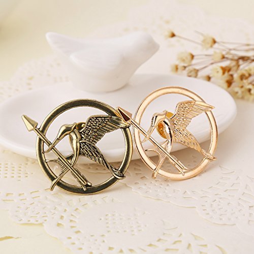 Angelia The Hunger Games Movie Mockingjay Prop Rep Pin (Mockingjay Golden)