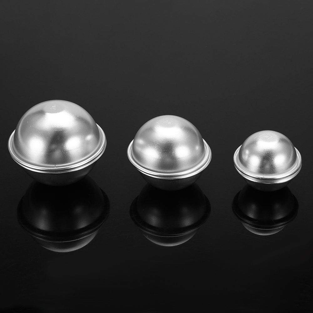 Bath Bomb Molds DIY Bath Bomb Kit for Crafting Handmade Spa Bomb Fizzy Crafting Molds Making Supplies Round Sphere Shape(Set 7)