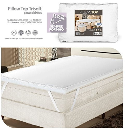 Pillow Top Colchão Casal Fibras Petfom Trisoft