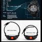 Mens Multi Function Digital Alarm Stopwatch LED Backlight Quartz Watches 50M Waterproof Electronic Sports Watch Orange
