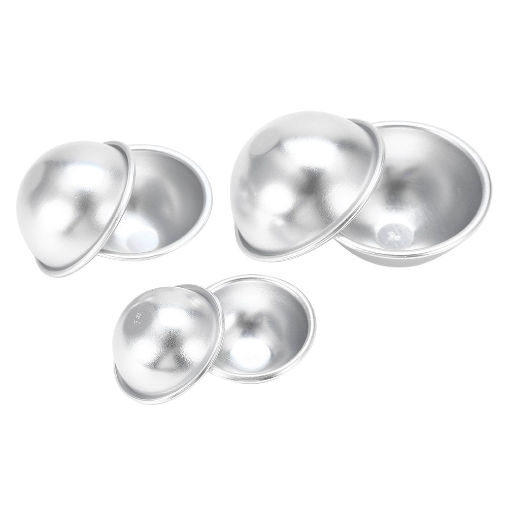 Bath Bomb Molds DIY Bath Bomb Kit for Crafting Handmade Spa Bomb Fizzy Crafting Molds Making Supplies Round Sphere Shape(Set 7)
