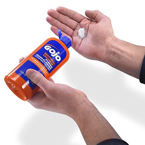 GOJO 0951-15 Natural Orange Hand Cleaner with Pumice Scrubber, 7.5 oz Bottle (Pack of 15)