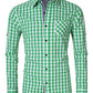 MrWonder Men's Casual Fit Button Down Long Sleeve Plaid Dress Shirts