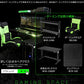 Bauhutte (バウヒュッテ) ゲーミングデスク 昇降式L字デスク PCワゴン (天板32×67cm×高さ57~78cm) BHD-670H-BK