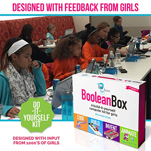 Boolean Box | A STEM Educational Computer Kit, Teaches Coding and Electronics, Includes Scratch, Minecraft, and Python | Build a computer and electronic circuits, code and animate | For girls 8 and up