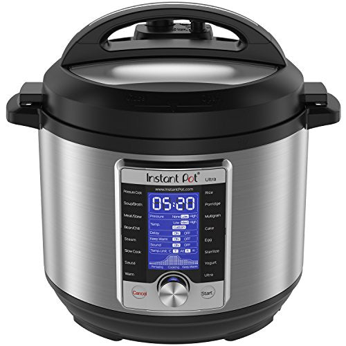 Instant Pot Ultra Electric Pressure Cooker, 6Qt 10-in-1, Stainless Steel (2017 Model)