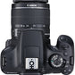 Canon EOS 1300D Kit Fotocamera Reflex Digitale da 18 Megapixel con Obiettivo EF-S IS II 18-55 mm, Wi-Fi, NFC, Versione EU, Nero/Antracite