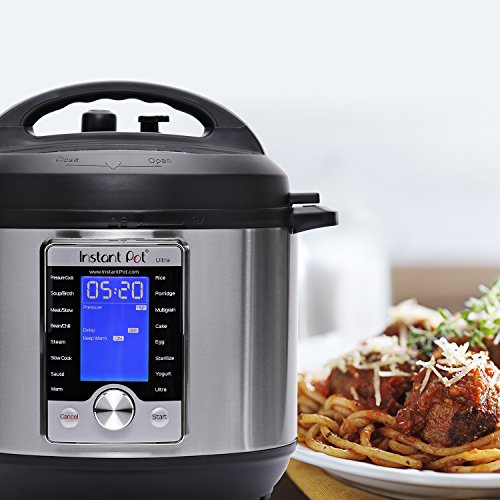 Instant Pot Ultra Electric Pressure Cooker, 6Qt 10-in-1, Stainless Steel (2017 Model)