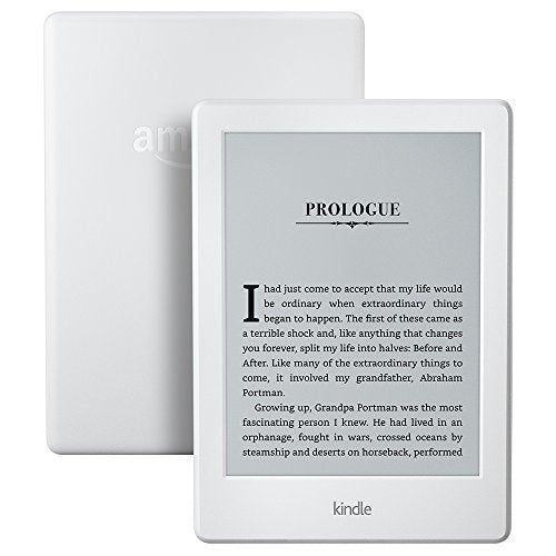 Kindle E-reader - White, 6" Glare-Free Touchscreen Display, Wi-Fi - Includes Special Offers