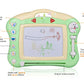Meland Magnetic Drawing Board - Magna Drawing Doodle Board for Kids Toddlers with Light and Music (Green)