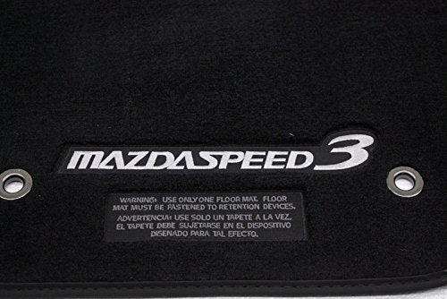 MAZDASPEED 3 2010-2012 NEW OEM SET OF FOUR FLOOR MATS SILVER STITCHING