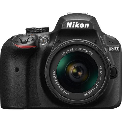 Nikon D3400 + AF-P 18-55mm Digital Camera and Lens STD Kit (Australian warranty)