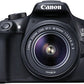 Canon EOS 1300D Kit Fotocamera Reflex Digitale da 18 Megapixel con Obiettivo EF-S IS II 18-55 mm, Wi-Fi, NFC, Versione EU, Nero/Antracite