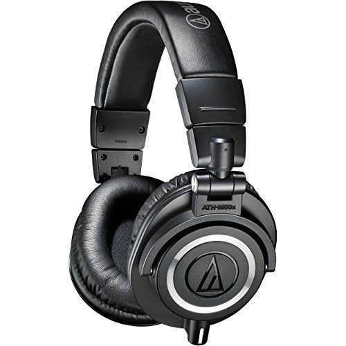Audio-Technica ATH-M50x Professional Monitor Headphones, Black