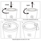 qottle 30 oz Double-Wall Vacuum Insulated Tumbler - Coffee Travel Cup with Lid-Black