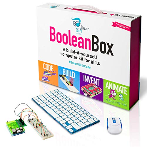 Boolean Box | A STEM Educational Computer Kit, Teaches Coding and Electronics, Includes Scratch, Minecraft, and Python | Build a computer and electronic circuits, code and animate | For girls 8 and up