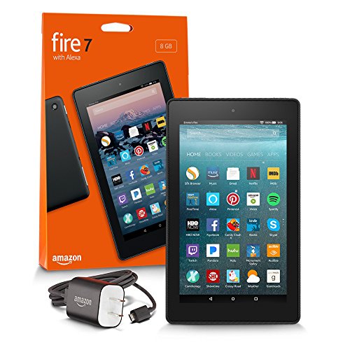 Fire 7 Tablet with Alexa, 7" Display, 8 GB, Black - with Special Offers