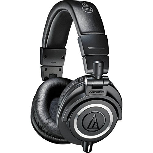 Audio-Technica ATH-M50x Professional Monitor Headphones, Black