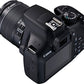 Canon EOS 1300D Kit Fotocamera Reflex Digitale da 18 Megapixel con Obiettivo EF-S IS II 18-55 mm, Wi-Fi, NFC, Versione EU, Nero/Antracite
