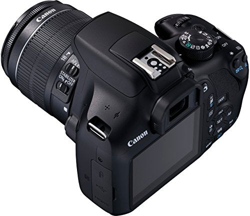 Canon EOS 1300D Kit Fotocamera Reflex Digitale da 18 Megapixel con Obiettivo EF-S IS II 18-55 mm, Wi-Fi, NFC, Versione EU, Nero/Antracite