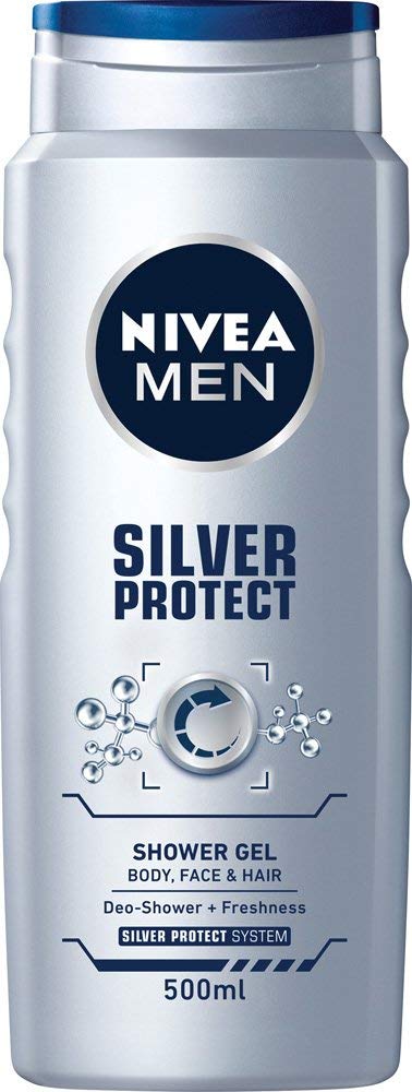 Nivea Men Silver Protect Shower Gel, 500ml