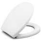 Bath Royale MasterSuite Round Toilet Seat with Cover, White, Slow-Close, Quick-Release for Easy Cleaning