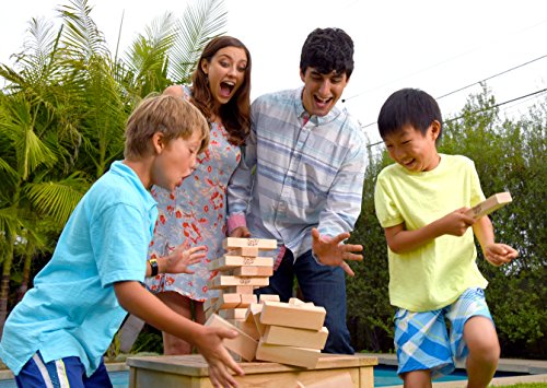 Jenga Giant Family (Stacks to Over 3 Feet) Precision-Crafted Premium Hardwood Game (Authentic Brand Game)