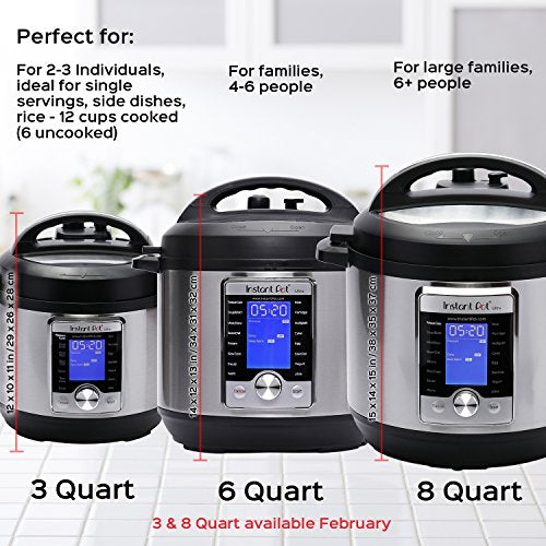 Instant Pot Ultra Electric Pressure Cooker, 6Qt 10-in-1, Stainless Steel (2017 Model)