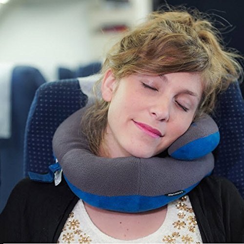 BCOZZY Chin Supporting Travel Neck Pillow - Supports The Head, Neck and Chin in Maximum Comfort in Any Sitting Position. A Patented Product
