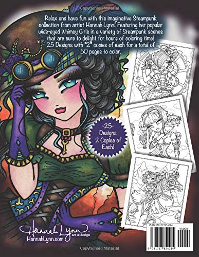 Steampunk Darlings Coloring Book