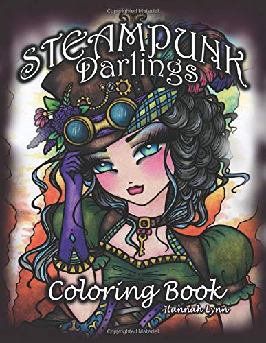 Steampunk Darlings Coloring Book