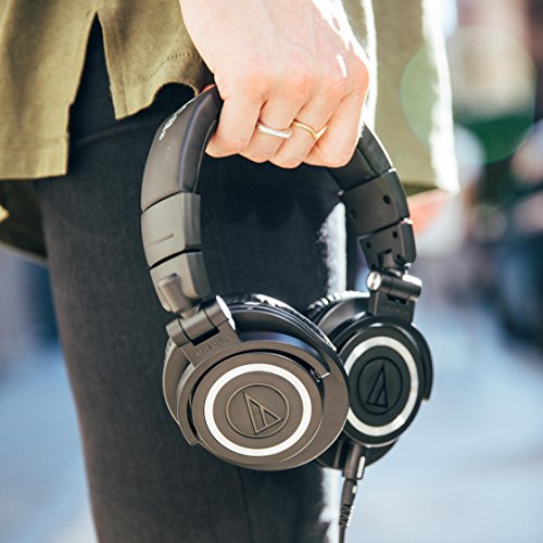 Audio-Technica ATH-M50x Professional Monitor Headphones, Black