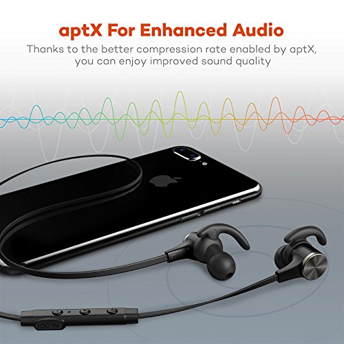 Bluetooth Earphones, TaoTronics Bluetooth 4.2 Headphones Stereo Magnetic Earbuds, Secure Fit for Sport, Gym with Built-in Mic