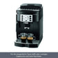 DeLonghi Magnifica S ECAM 22.110.B Kaffeevollautomat | Direktwahltasten und Drehregler | Milchaufschäumdüse | leises Kegelmahlwerk 13 Stufen | Herausnehmbare Brühgruppe | 2-Tassen-Funktion | schwarz