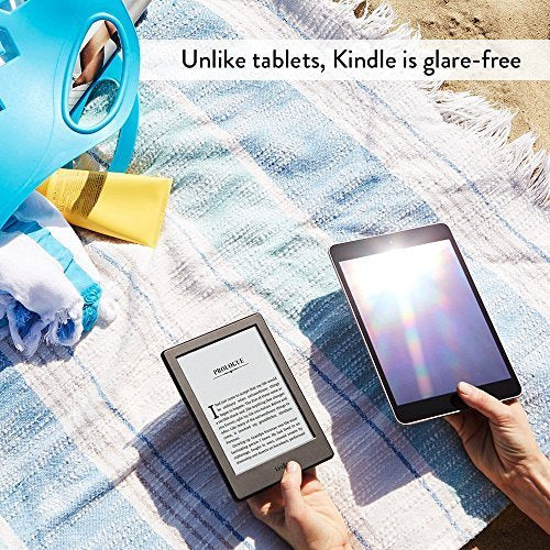 Kindle E-reader - White, 6" Glare-Free Touchscreen Display, Wi-Fi - Includes Special Offers