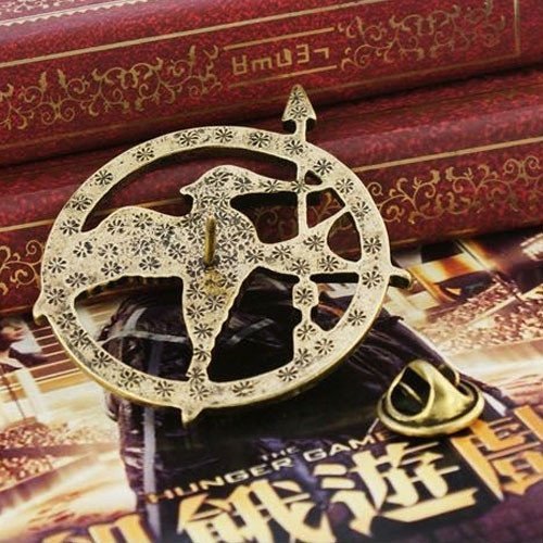 Angelia The Hunger Games Movie Mockingjay Prop Rep Pin (Mockingjay Golden)