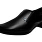 Kraasa Men's Black Leather Formal Shoes