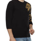 pepperClub Men's Cotton Round Neck Full Sleeve Printed Tshirt - Dragon