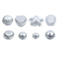 Neoteck 16PCS Muti Shape Metal Aluminum Bath Bomb Molds Moulds DIY Homemade Soap Crafting Gifts